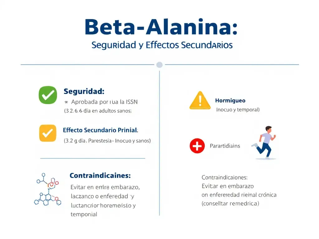 beta-alanina seguridad efectos secundarios